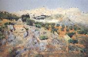 View of Toledo from the Olive Groves (nn02) Aurelio de Beruete